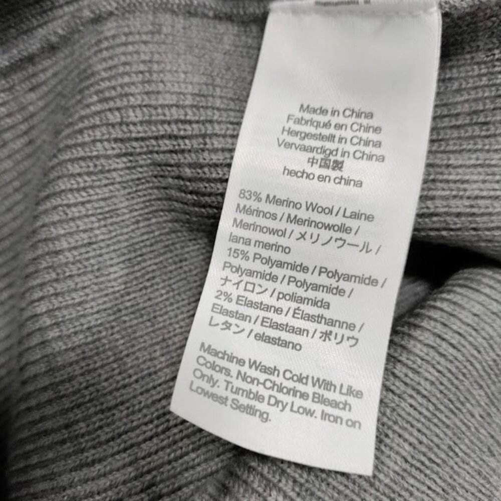 J.Crew Womens XS Gray Merino Wool Blend Wrap Style Midi Skirt - Picture 5 of 12